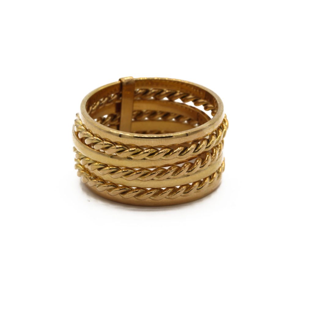 "SEMANARIO" Anillo Oro 18K. Handmade