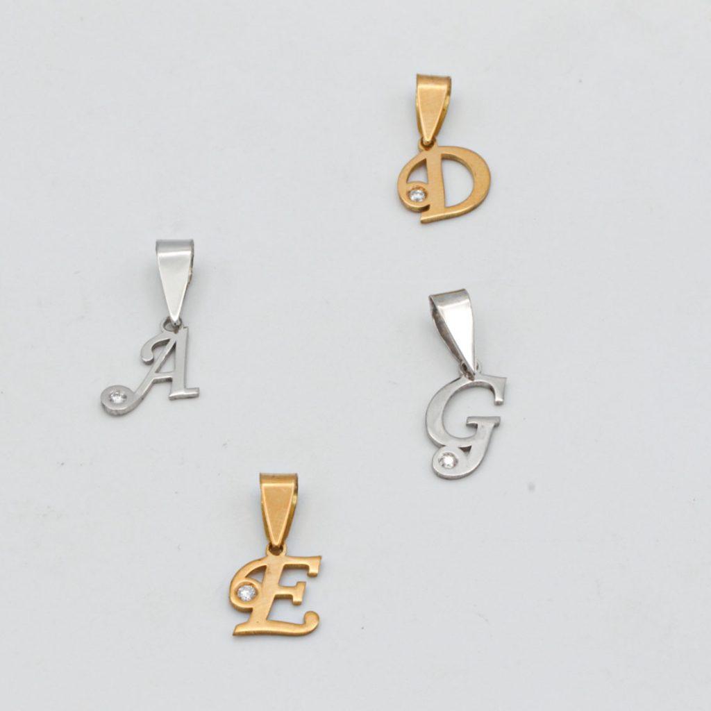 "AZ" colgante Oro 18K con diamante - Imagen 2