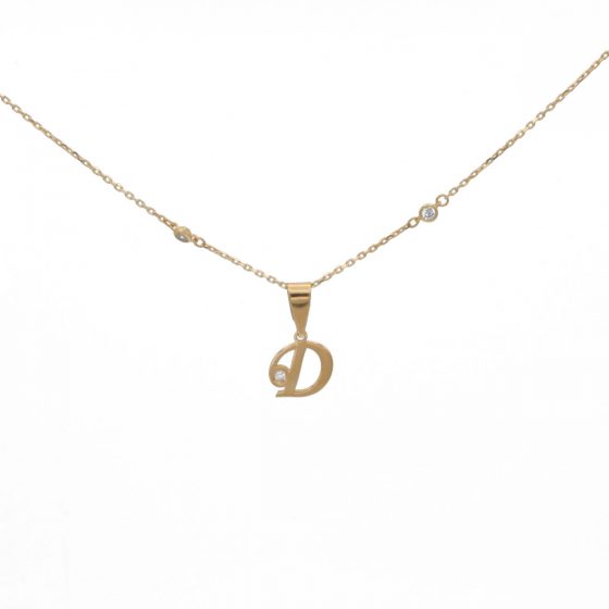 "AZ" colgante Oro 18K con diamante