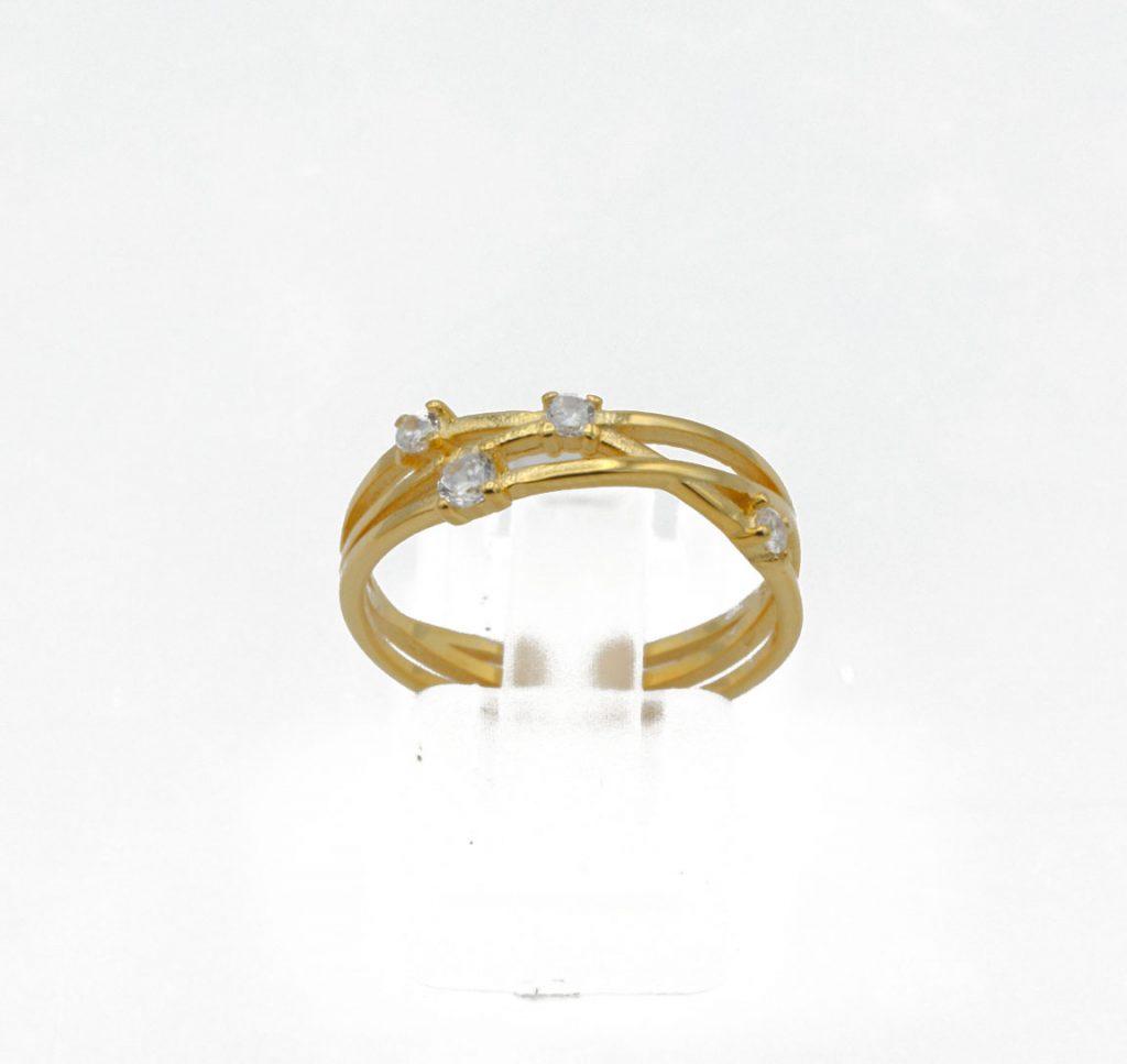 "ENREDADOS" anillo Plata bañada