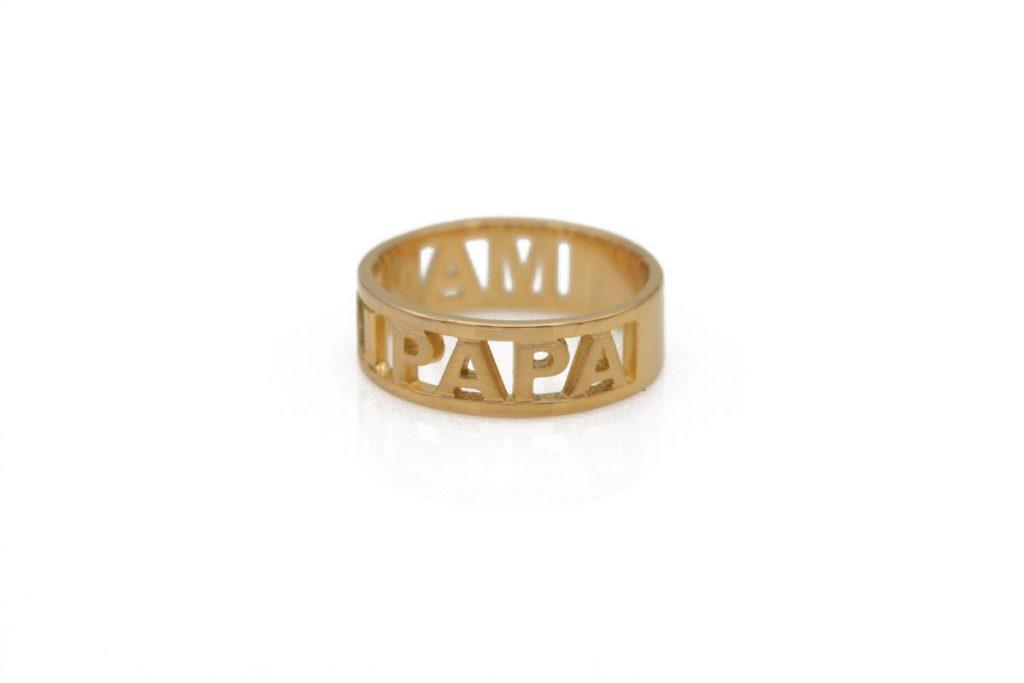 "NÚCLEO" Anillo Oro 18K. Handmade - Imagen 2