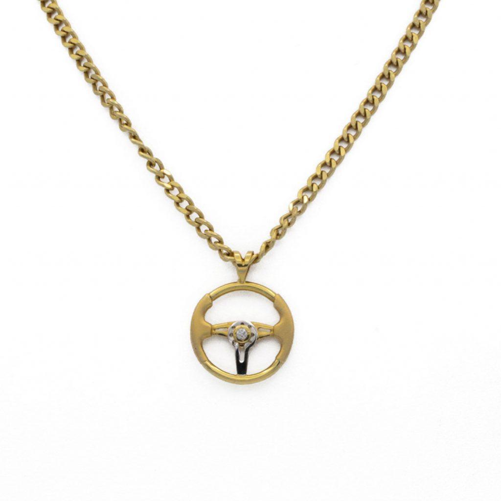 "SAF" Colgante Oro 18K. Handmade