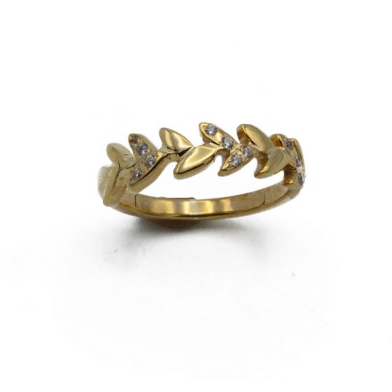 "LAUREL" anillo Oro 18K Handmade