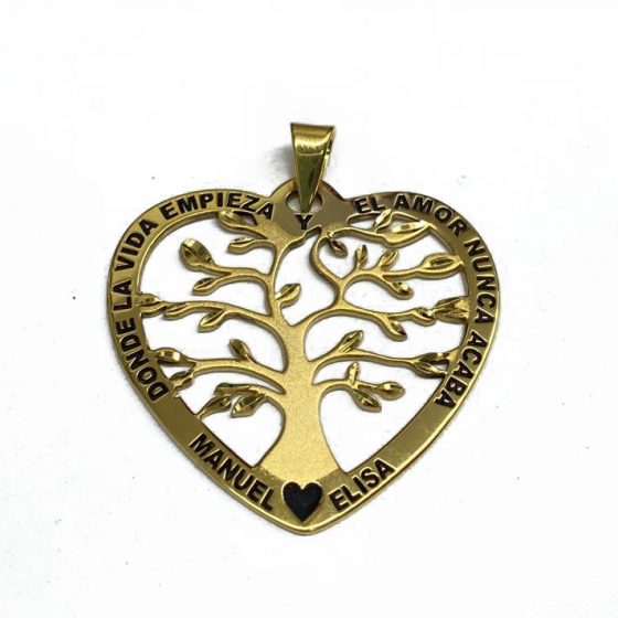 "FRUTOS" árbol de la vida con texto. Handmade