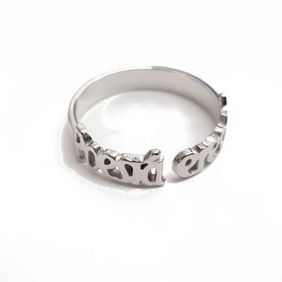 "POESÍA ERES TÚ" anillo Handmade
