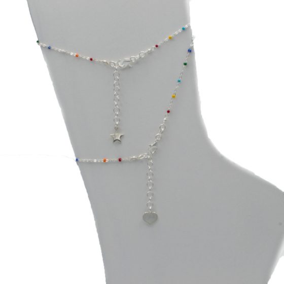 "BAHAMAS" tobillera Plata de Ley