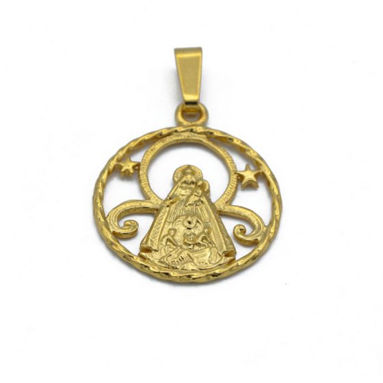 "DOGMA" colgante handmade virgen del cobre en Oro 18K