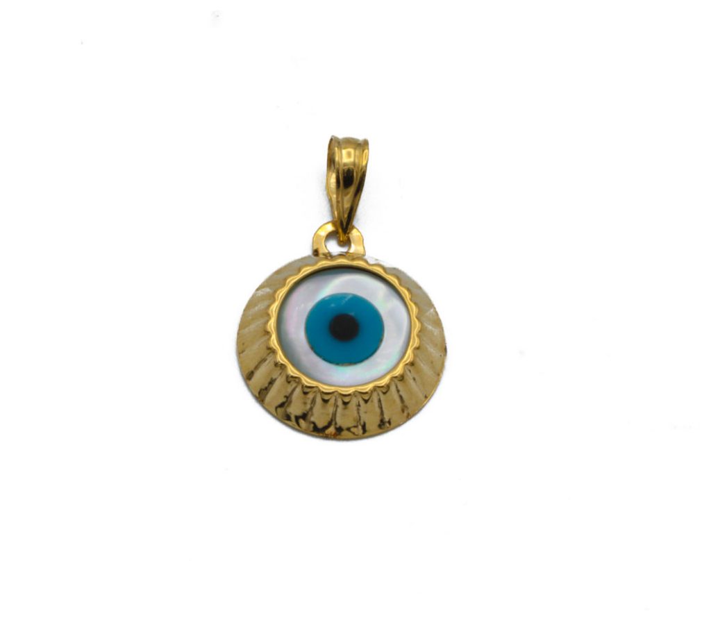 "AMUR" colgante ojo santa lucía en Oro 18K