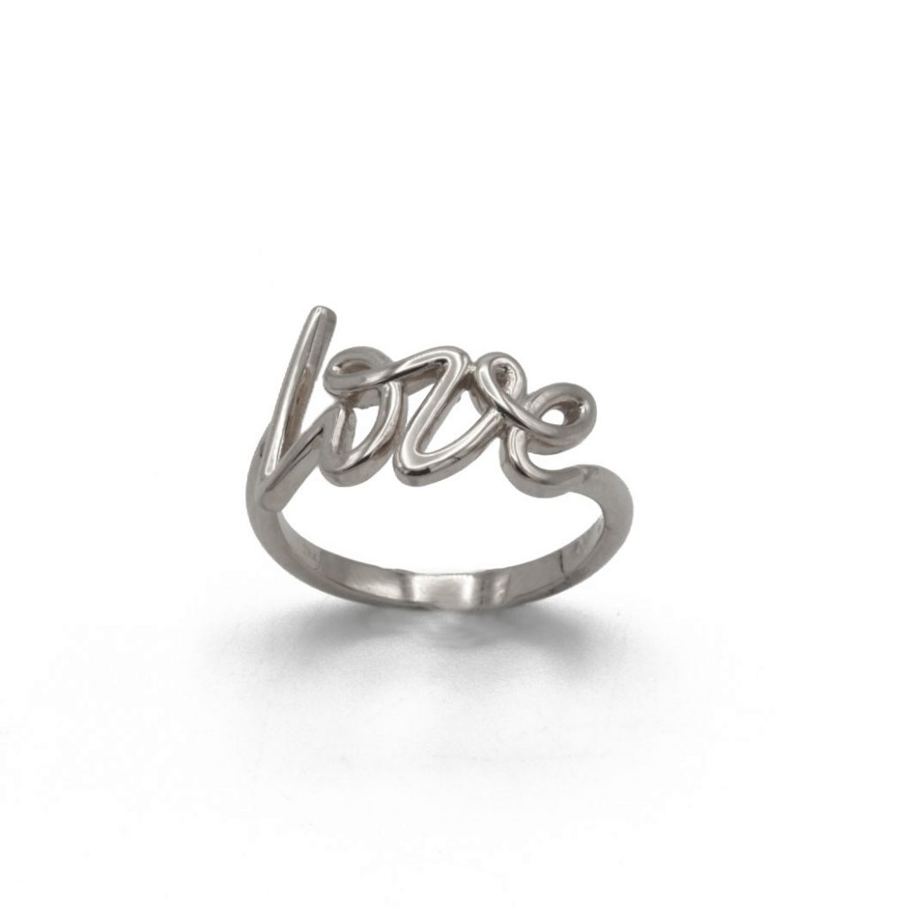 "LOVE" anillo Handmade 18K - Imagen 4