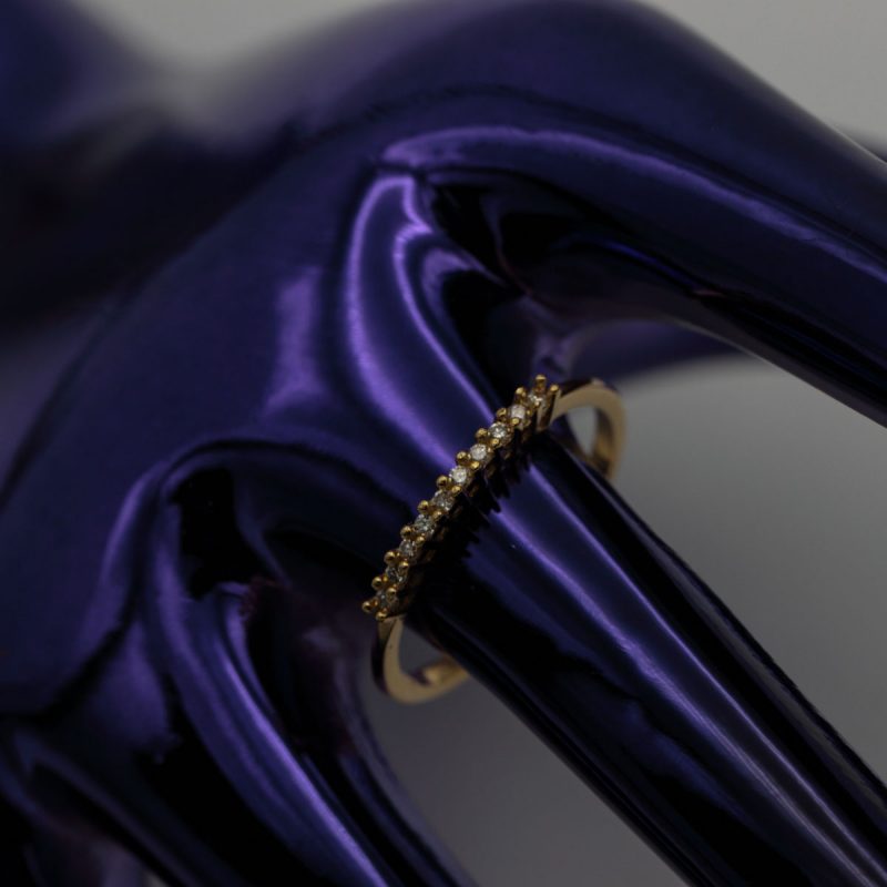 "ANDRÓMEDA" anillo Oro 18K con Diamantes naturales - Imagen 2