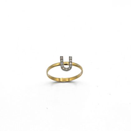 "LETTRE" anillo 18K Diamantes Handmade