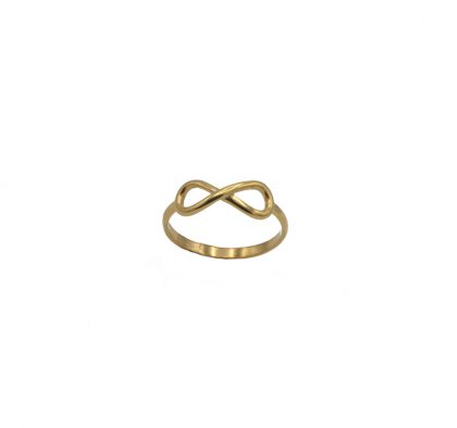 "TOUJOURS" anillo Oro 18K infinito Handmade