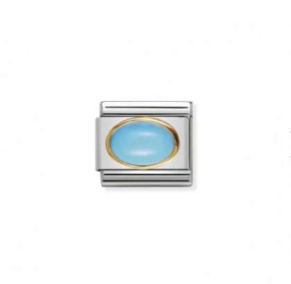 LINK COMPOSABLE CLASSIC EN ORO Y TURQUESA