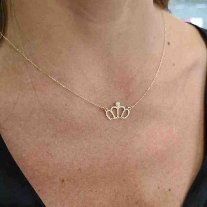 "CROWN" gargantilla Oro 18K