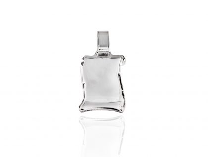 "PERGAMINO S" colgante chapa Plata
