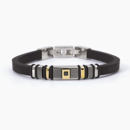 Pulsera de acero 316L PVD dorado