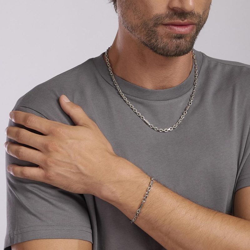 "DAMON" PULSERA PLATA RODIADA MABINA 533629 - Imagen 2