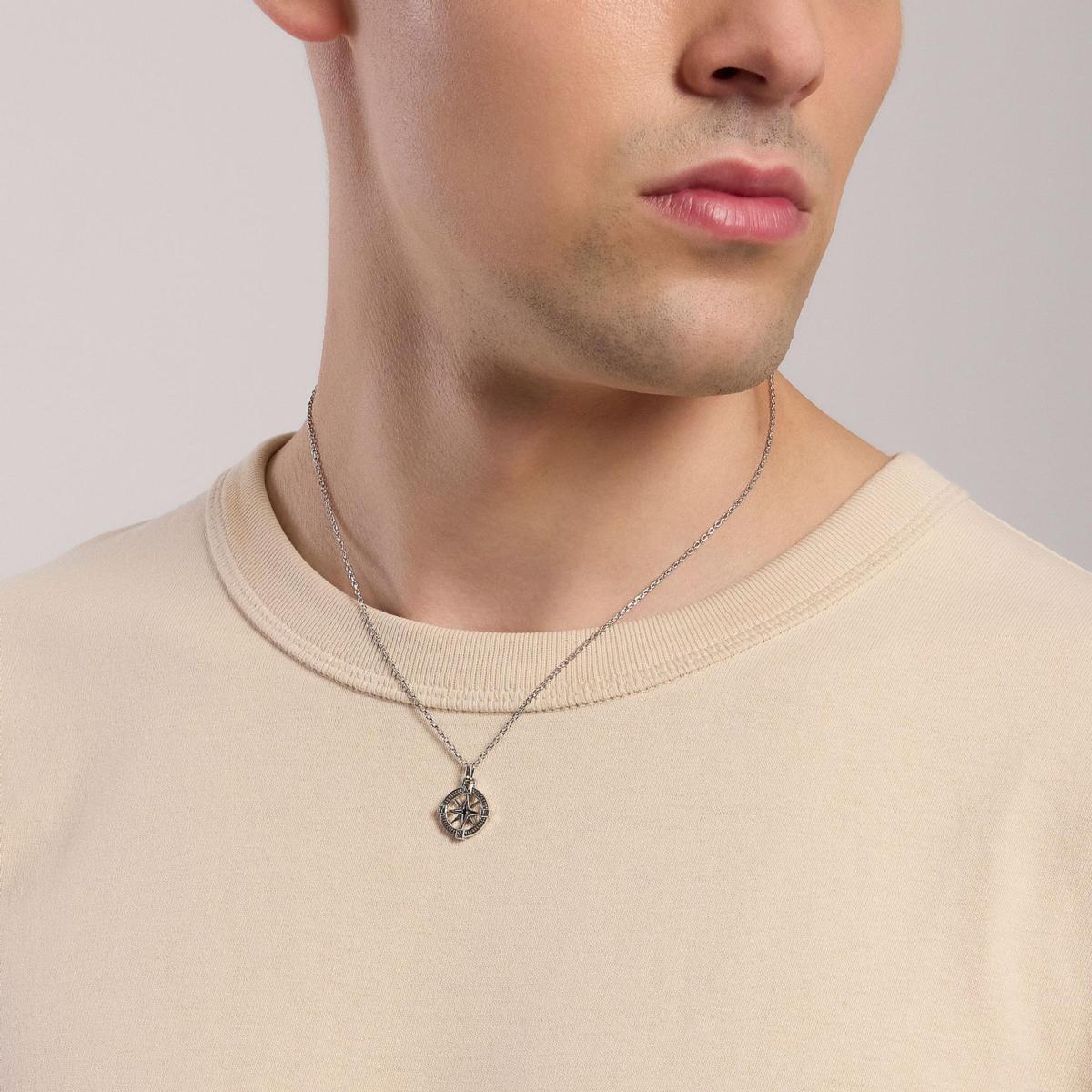 "ROSA DE LOS VIENTOS" COLLAR MABINA DE PLATA - Imagen 2