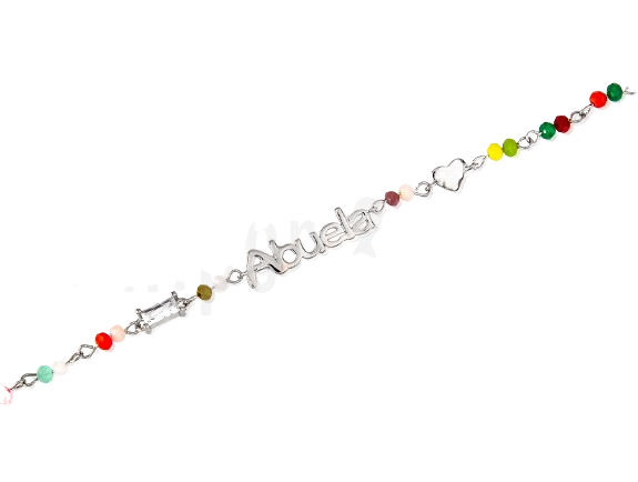 "NEXA" pulsera rodiada "abuela"