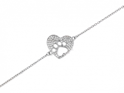 "ELARA" pulsera rodiada con circonita