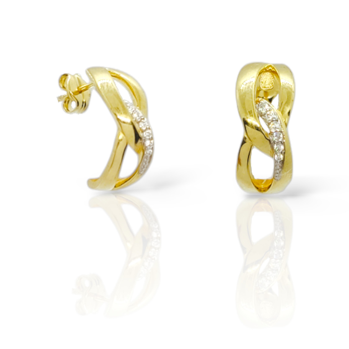 “PRISCILA” pendientes oro 9k