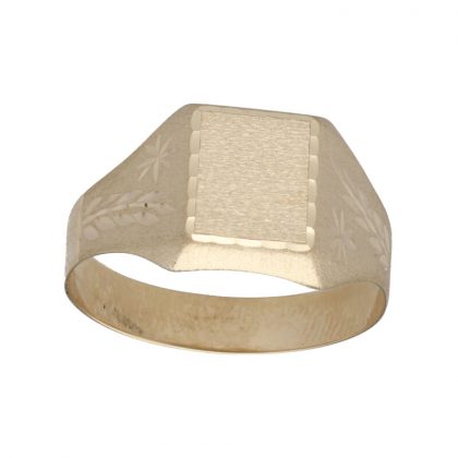 "RONDA" anillo sello oro 9K