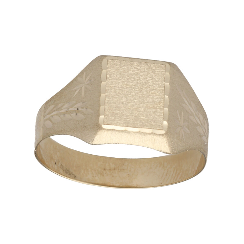 "RONDA" anillo sello oro 9K