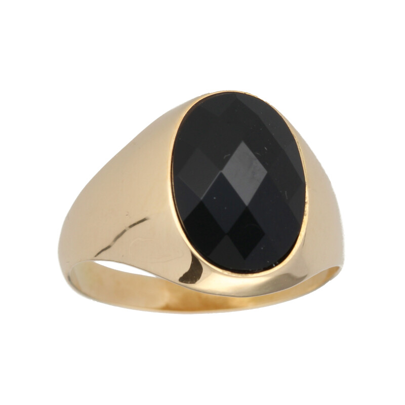 "ECLIPSE" anillo sello oro 9K