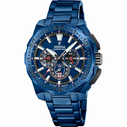 RELOJ DE HOMBRE FESTINA CHRONO BIKE EDICIÓN ESPECIAL F20729/1 AZUL CORREA DE ACERO