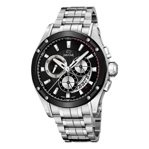 RELOJ JAGUAR SWISS MADE SPECIAL EDITION J1034/1 NEGRO CORREA DE ACERO INOXIDABLE, HOMBRE