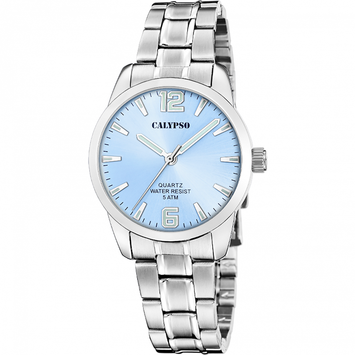 RELOJ CALYPSO BASIC K5867/6 AZUL CORREA DE ACERO INOXIDABLE, MUJER