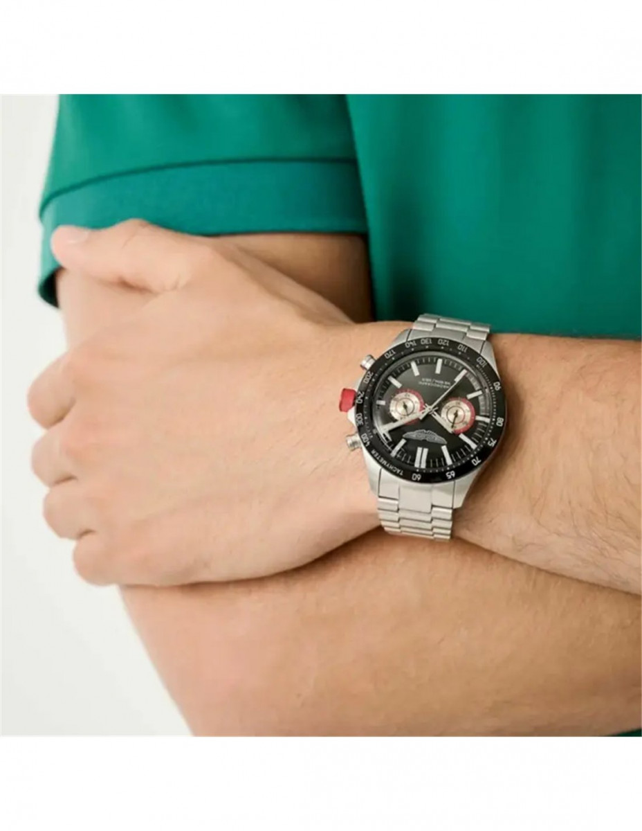 MTIS1F501 Reloj Aston Martin SPT Icon | cronógrafo deportivo, 44 mm, negro - Imagen 2