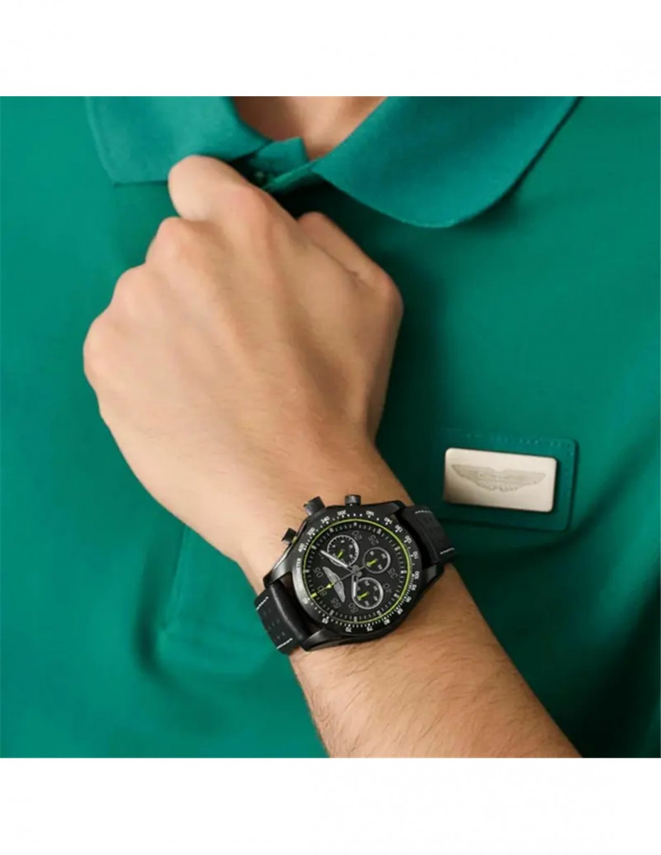 MTRS1F502 Reloj Aston Martin SGT Thrill | cronógrafo deportivo, 42 mm, negro - Imagen 2