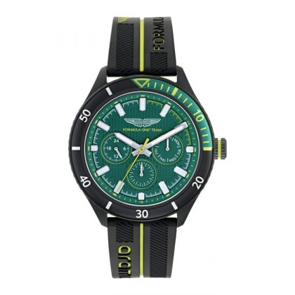 Reloj Aston Martin Fórmula 1 Negro y Verde Multifunción Hombre MTFP1F503