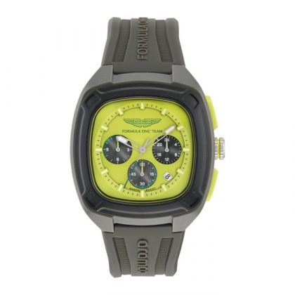 Reloj Aston Martin Fórmula 1 Verde y Amarillo Multifunción Hombre MTFO1F504
