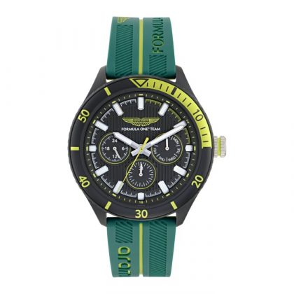 Reloj Aston Martin Fórmula 1 Verde y Negro Multifunción Hombre MTFP1F501