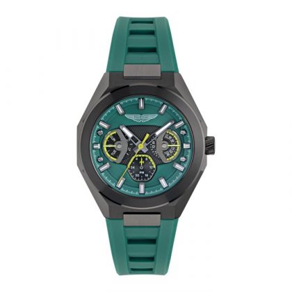 Reloj Aston Martin Fórmula 1 Verde y Negro Multifunción Hombre MTRI1F503