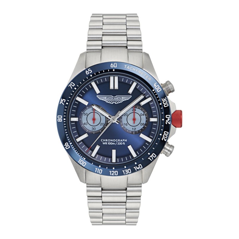 Reloj Aston Martin Plateado y Azul Cronógrafo Hombre MTIS1F503