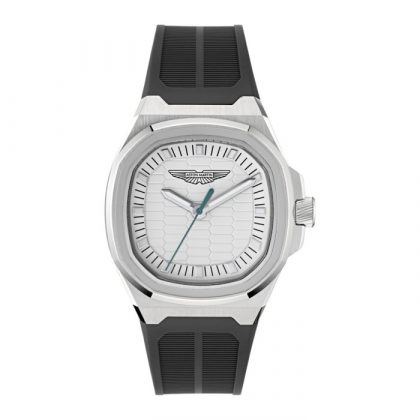 Reloj Aston Martin Plateado y Verde Analógico Hombre MTIG1F502