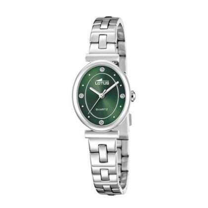 RELOJ LOTUS 2GETHER 19016/3 VERDE CORREA DE ACERO INOXIDABLE, MUJER