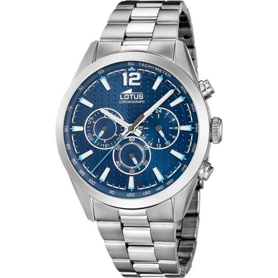 RELOJ LOTUS 18152/C AZUL CORREA DE ACERO INOXIDABLE, HOMBRE