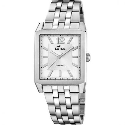 RELOJ DE HOMBRE SQUARE SERIES PLATA CON CORREA DE ACERO 18983/1