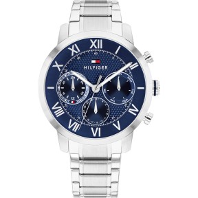 Reloj Tommy Hilfiger TH-Oxford Platado y Azul Multifunción Hombre 1710728