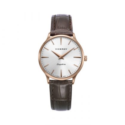 Reloj Viceroy Swiss Made Marrón y Plateado Analógico Mujer 45116-87