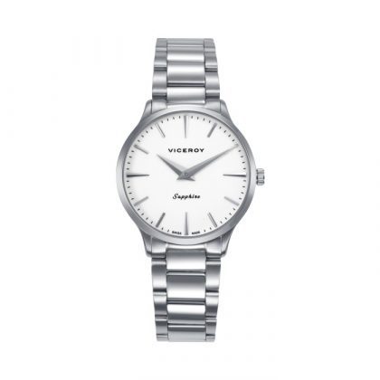 Reloj Viceroy Swiss Made Plateado y Blanco Analógico Mujer 45118-07