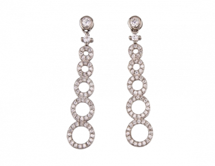 "COSTA" pendientes plata