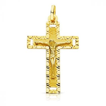 "MIELA" cruz oro 18k