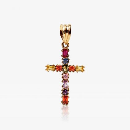 "LIORA" cruz oro 18k