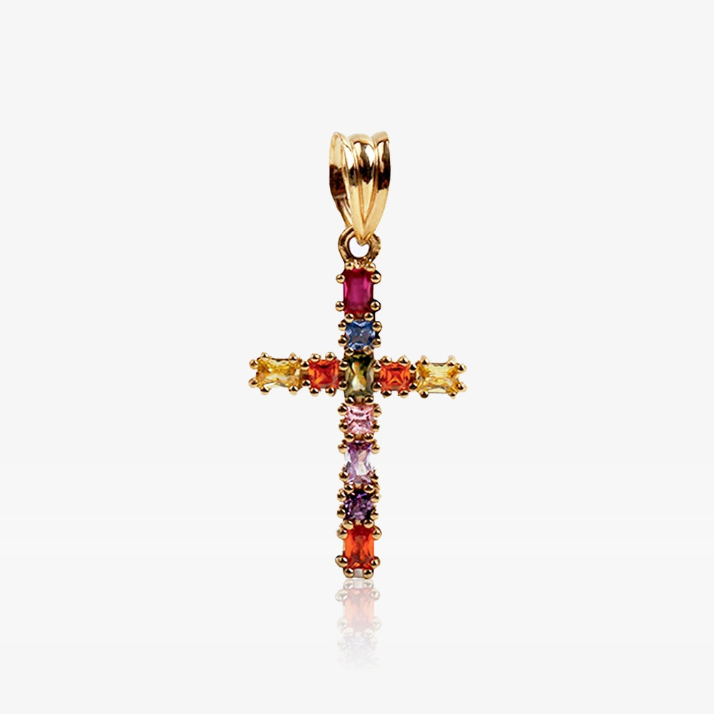 "LIORA" cruz oro 18k