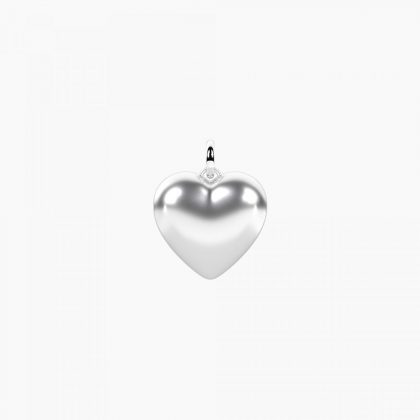 Colgante en forma de corazón convexo Cuore mio